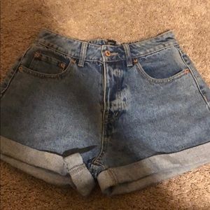 Blue denim shorts.never worn